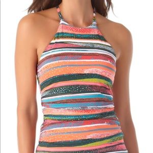 Anne Cole High Neck Tankini, size S, NWT